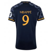 Real Madrid Kylian Mbappe #9 Vonkajší futbalový dres 2023-24 Krátky Rukáv